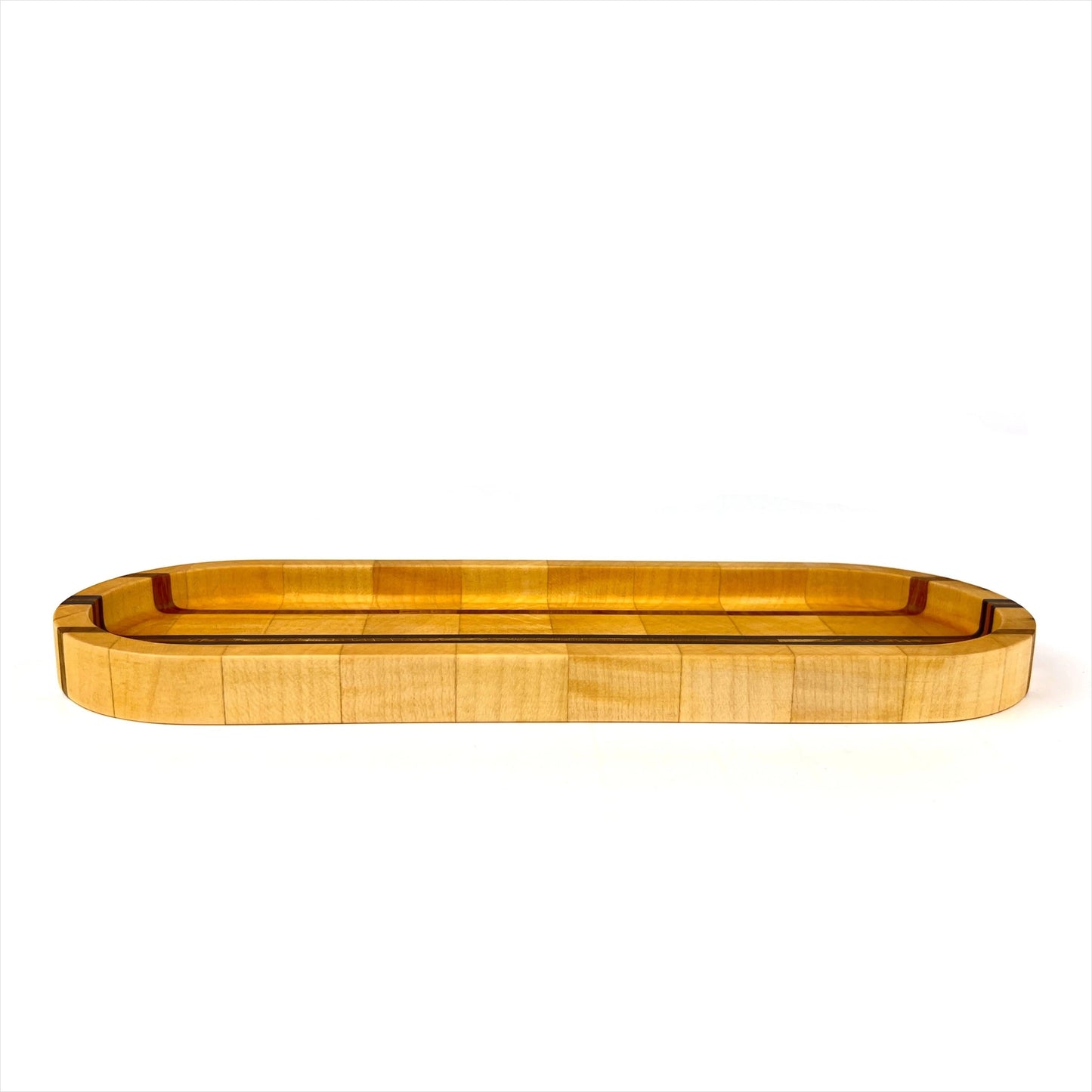 Stirnholz-Schale aus Ahorn, Eiche und Wenge