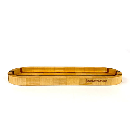 Stirnholz-Schale aus Ahorn, Eiche und Wenge