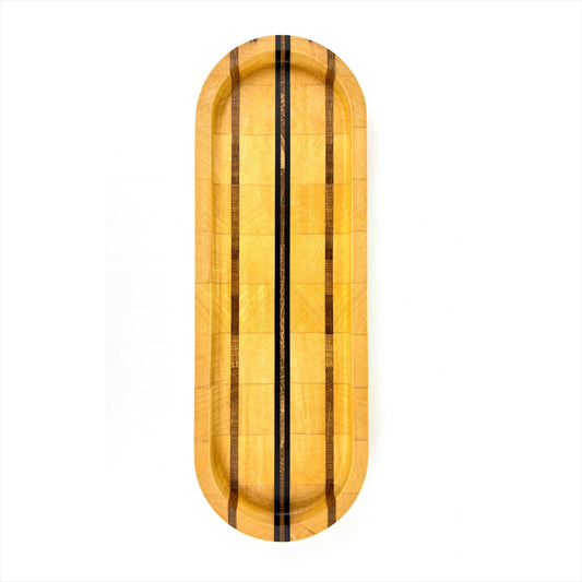 Stirnholz-Schale aus Ahorn, Eiche und Wenge