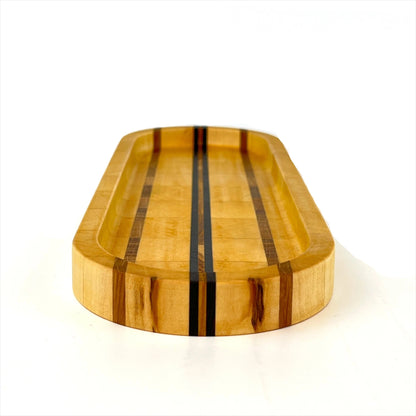 Stirnholz-Schale aus Ahorn, Eiche und Wenge