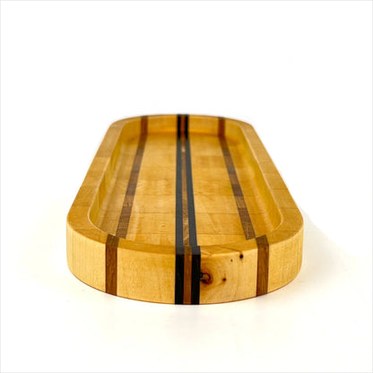 Stirnholz-Schale aus Ahorn, Eiche und Wenge
